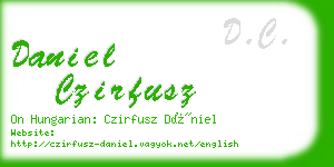 daniel czirfusz business card